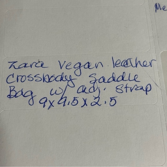 Zara NWOT vegan leather saddle bag black - Picture 6 of 6